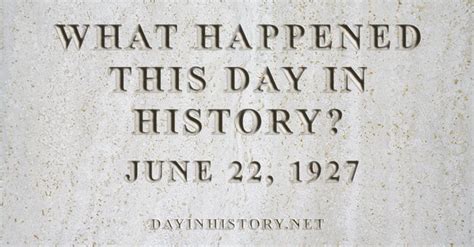 what happened in 1927|this day in 1927.